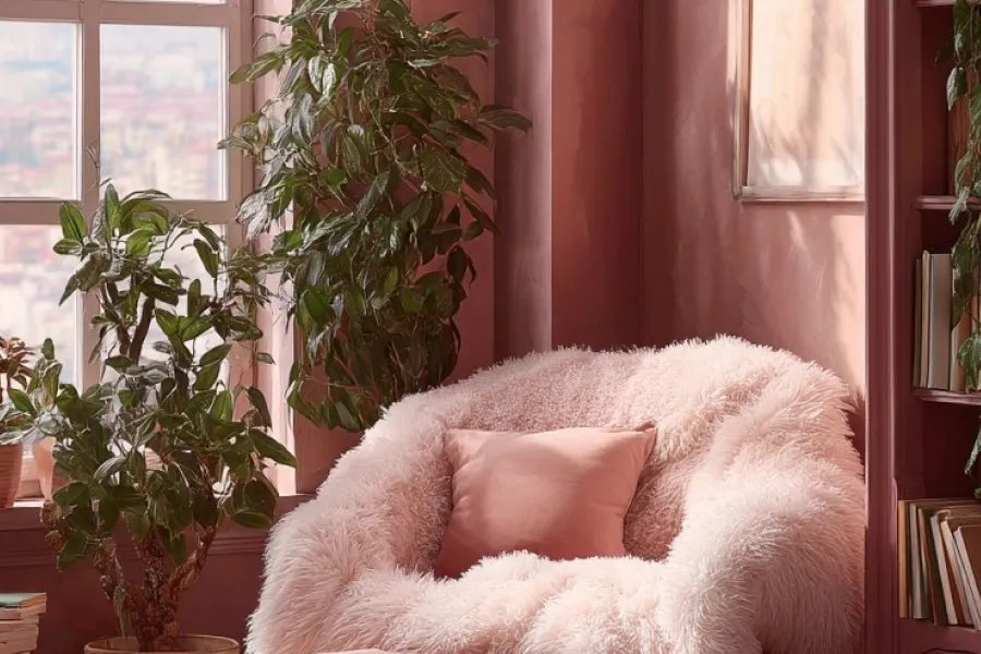 plush sofa chair